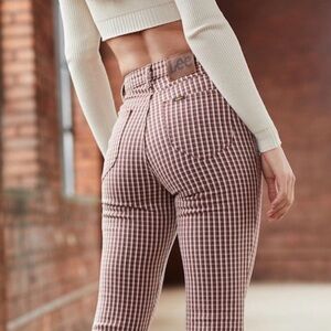 Lee Checkered / Houndstooth Flare Jeans – Size 30